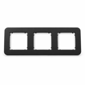 Ramka potrójna Karlik MINI czarny mat 12MRTZ-3