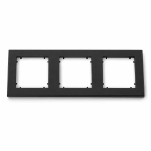 Ramka potrójna Karlik MINI czarny mat 12MR-3