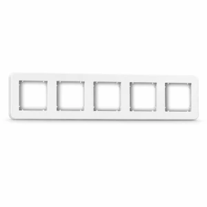 Ramka pięciokrotna Karlik MINI biały mat 25MRTZ-5