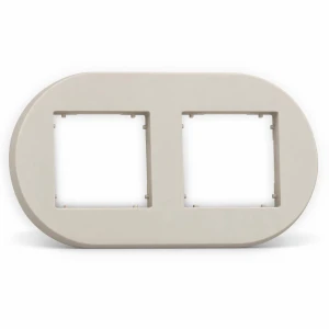 Ramka podwójna okrągła Karlik MINI taupe 60MRTO-2