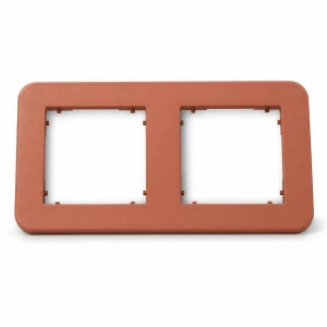 Ramka podwójna Karlik MINI terakota 63MRTZ-2