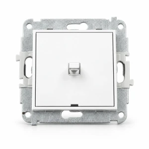 Mechanizm łącznika jednobiegunowego w stylu amerykańskim Karlik MINI biały MWPUS-1