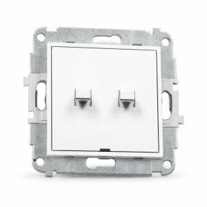 Mechanizm łącznika świecznikowego w stylu amerykańskim Karlik MINI biały MWPUS-2