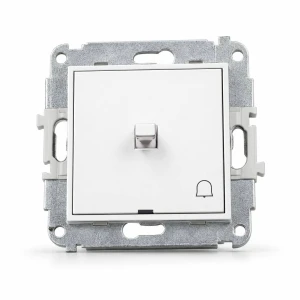 Mechanizm łącznika zwierny dzwonek w stylu amerykańskim Karlik MINI biały MWPUS-4