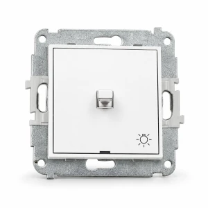 Mechanizm łącznika zwierny światło w stylu amerykańskim Karlik MINI biały MWPUS-5