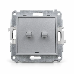 Mechanizm łącznika świecznikowego w stylu amerykańskim Karlik MINI srebrny metalik 7MWPUS-2
