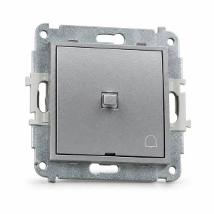 Mechanizm łącznika zwierny dzwonek w stylu amerykańskim Karlik MINI srebrny metalik 7MWPUS-4