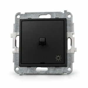 Mechanizm łącznika zwierny światło w stylu amerykańskim Karlik MINI czarny mat 12MWPUS-5