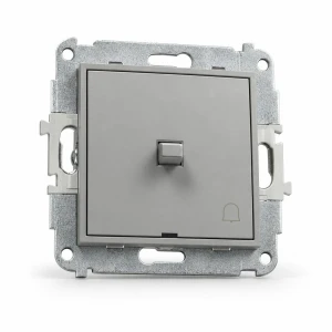 Mechanizm łącznika zwierny dzwonek w stylu amerykańskim Karlik MINI szary mat 27MWPUS-4