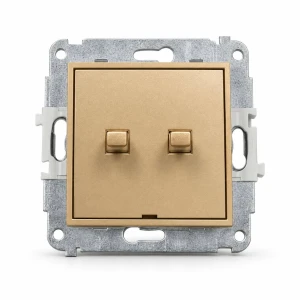 Mechanizm łącznika świecznikowego w stylu amerykańskim Karlik MINI złoty 29MWPUS-2