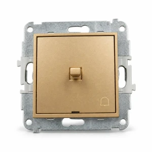 Mechanizm łącznika zwierny dzwonek w stylu amerykańskim Karlik MINI złoty 29MWPUS-4
