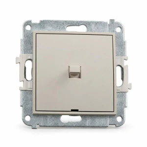Mechanizm łącznika jednobiegunowego w stylu amerykańskim Karlik MINI taupe 60MWPUS-1