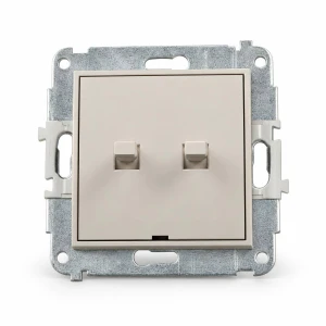 Mechanizm łącznika świecznikowego w stylu amerykańskim Karlik MINI taupe 60MWPUS-2