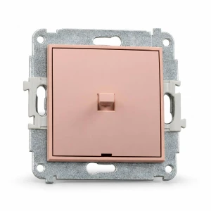 Mechanizm łącznika jednobiegunowego w stylu amerykańskim Karlik MINI łososiowy 62MWPUS-1