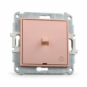 Mechanizm łącznika zwierny światło w stylu amerykańskim Karlik MINI łososiowy 62MWPUS-5