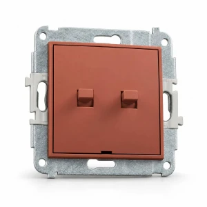 Mechanizm łącznika świecznikowego w stylu amerykańskim Karlik MINI terakota 63MWPUS-2