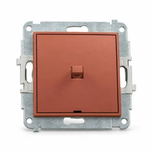 Mechanizm łącznika schodowego w stylu amerykańskim (jeden klawisz bez piktogramu) Karlik MINI terakota 63MWPUS-3.1