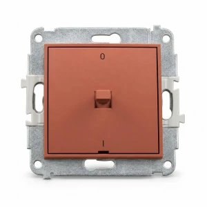 Mechanizm łącznika dwubiegunowego w stylu amerykańskim Karlik MINI terakota 63MWPUS-9