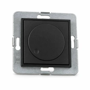 Mechanizm elektronicznego regulatora oświetlenia przyciskowo-obrotowego do lamp LED Karlik MINI czarny mat 12MRO-2