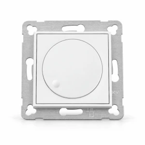 Mechanizm elektronicznego regulatora oświetlenia przyciskowo-obrotowego do współpracy z zasilaczami sterowanymi napięciem 1–10 V Karlik MINI biały mat 25MRO-3