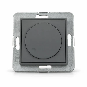 Mechanizm elektronicznego regulatora oświetlenia przyciskowo-obrotowego do lamp LED Karlik MINI grafitowy mat 28MRO-2