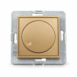 Mechanizm elektronicznego regulatora oświetlenia przyciskowo-obrotowego do lamp LED Karlik MINI złoty 29MRO-2