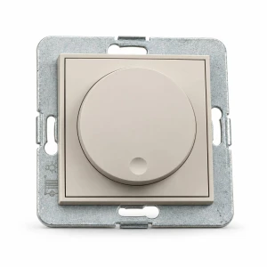 Mechanizm elektronicznego regulatora oświetlenia przyciskowo-obrotowego do lamp LED Karlik MINI taupe 60MRO-2