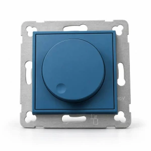 Mechanizm elektronicznego regulatora oświetlenia przyciskowo-obrotowego do współpracy z zasilaczami sterowanymi napięciem 1–10 V Karlik MINI navy blue 64MRO-3