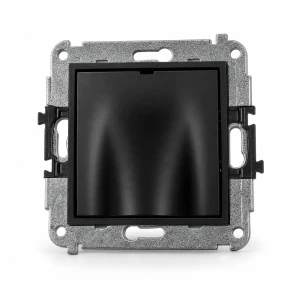 Mechanizm wypustu kablowego Karlik MINI czarny mat 12MWPK