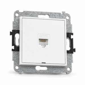 Gniazdo RJ45 1x kat. 5e Karlik MINI biały mat 25MGKBO-1