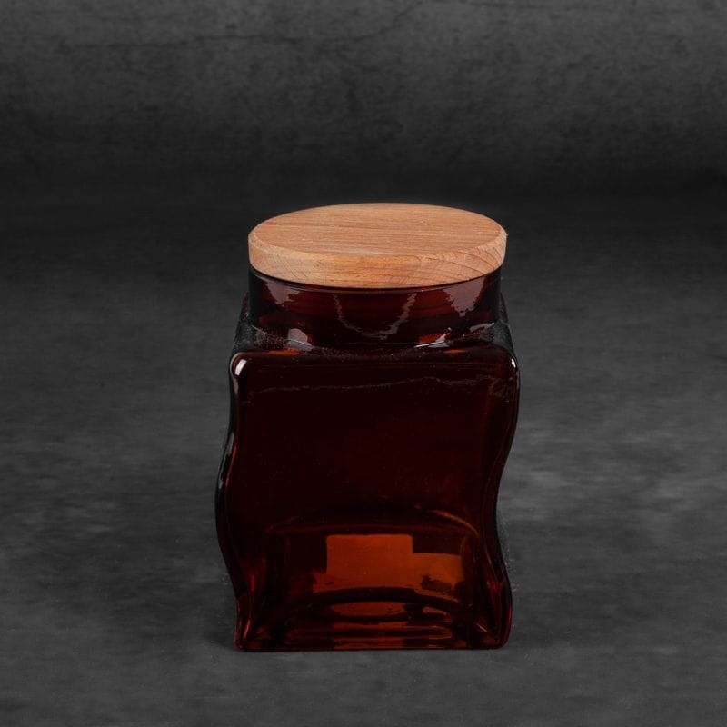 SZKŁO DEKORACYJNE WAZON 10X10X14 CM ZŁOTY