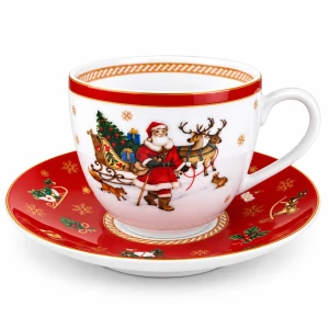 Bogucice Filiżanka cappuccino ze spodkiem Cicha Noc 340 ml