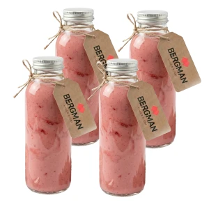 4x MAŁE BUTELKI SZKLANE 250 ml NA SOK PRZETWORY OLIWĘ NALEWKI Z ZAKRĘTKĄ