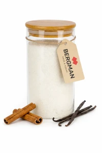 POJEMNIK NA ŻYWNOŚĆ SŁOIK SZKLANY 550 ml Z BAMBUSOWĄ POKRYWKĄ BERGMAN