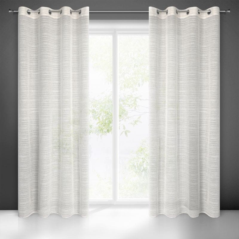 FIRANA NA PRZELOTKACH DESZCZYK 140X250 CM BEŻOWY