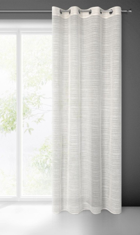 FIRANA NA PRZELOTKACH DESZCZYK 140X250 CM BEŻOWY