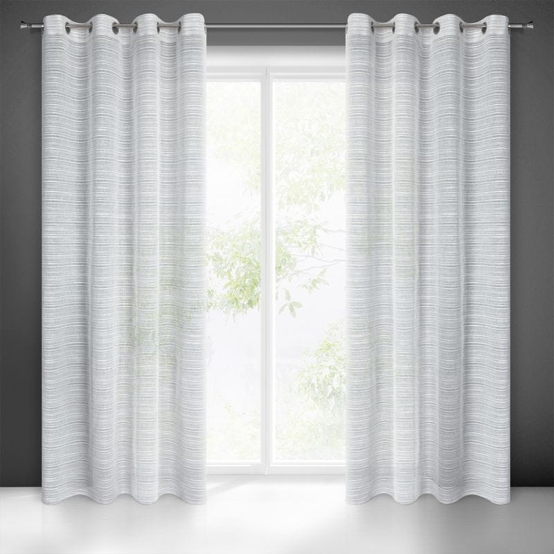 FIRANA NA PRZELOTKACH DESZCZYK 140X250 CM SZARA