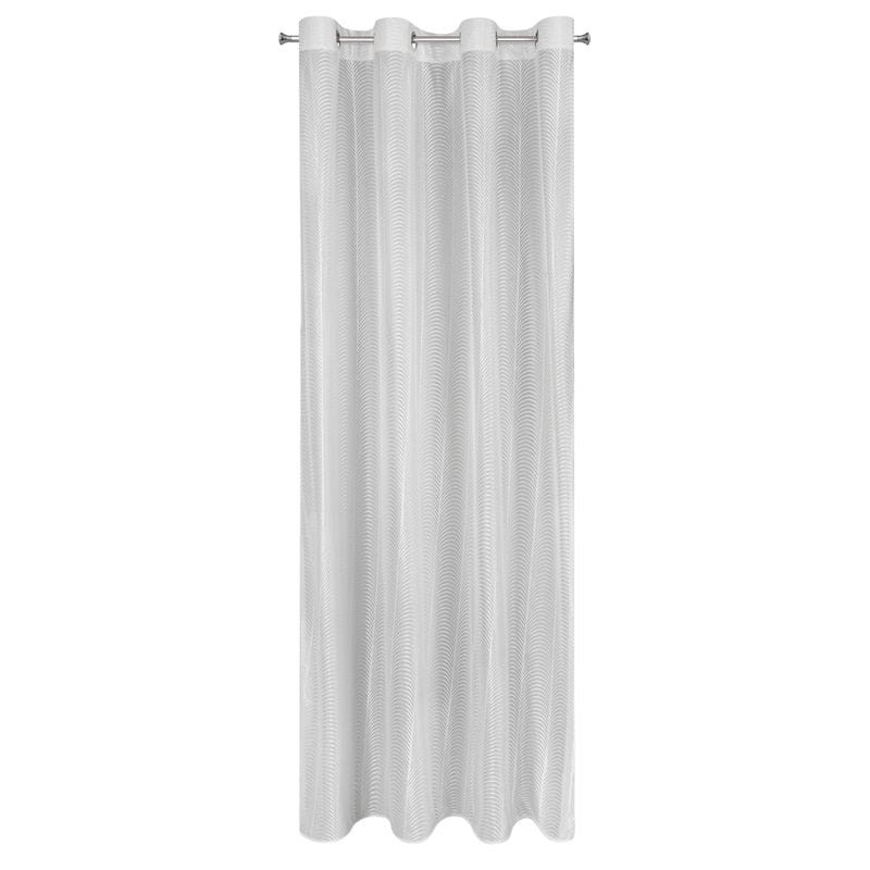 ZASŁONA WELUR VELVET PRZELOTKACH 140X250 CM BIAŁA