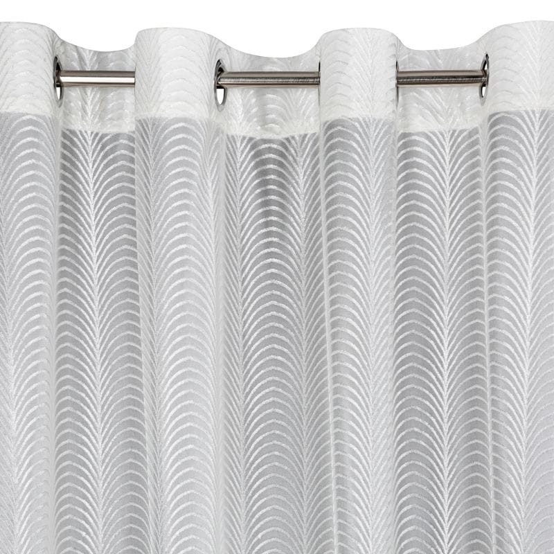 ZASŁONA WELUR VELVET PRZELOTKACH 140X250 CM BIAŁA