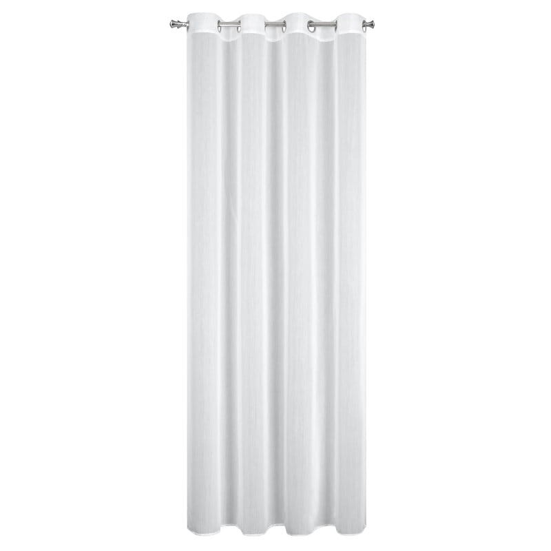 Firana FIRANKA biała gładka elegancka 140X260 koła