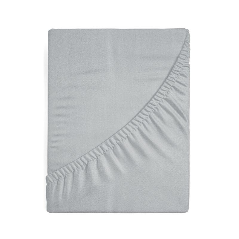 PRZEŚCIERADŁO Z GUMKĄ 220X200X30 JASNOSZARE