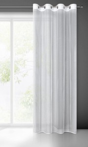 FIRANA DELIKATNA NA PRZELOTKACH 140X250 CM BIAŁA