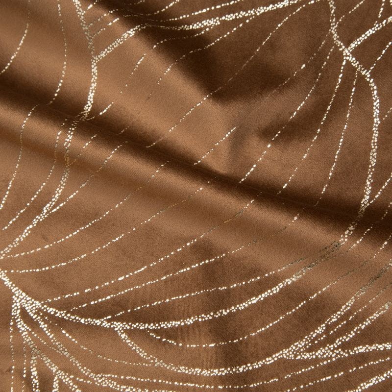 OBRUS BIEŻNIK WELUR VELVET 35 X 220 CM BRĄZOWY