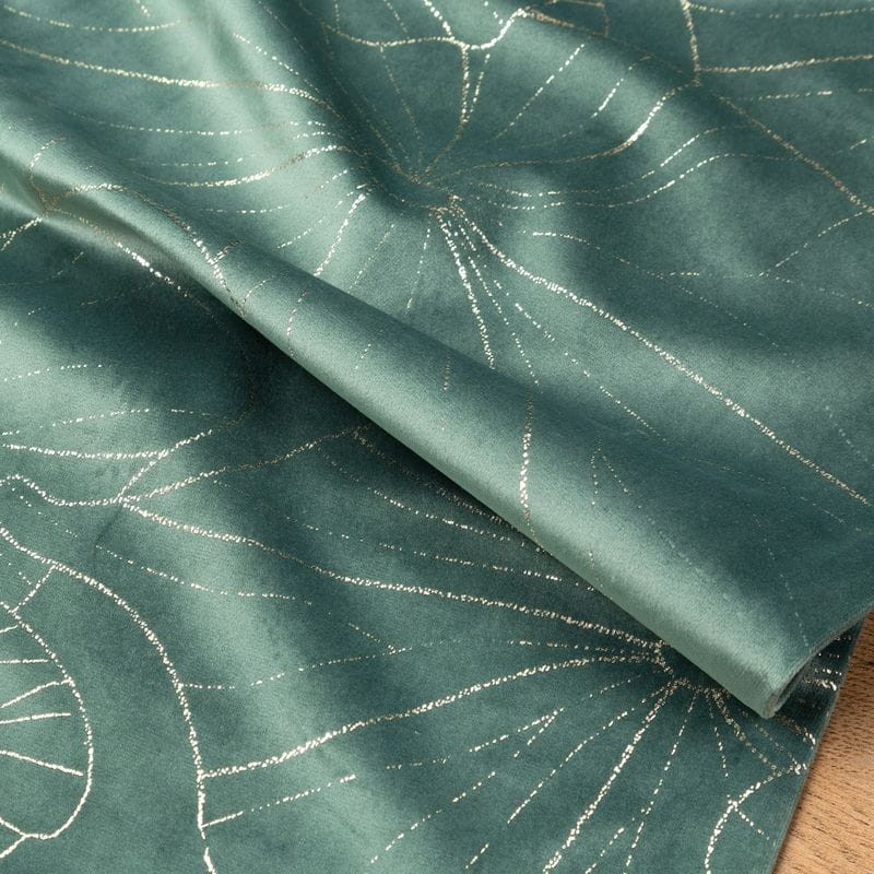 OBRUS WELUR VELVET BIEŻNIK 35 X 220 CIEMNOMIĘTOWY