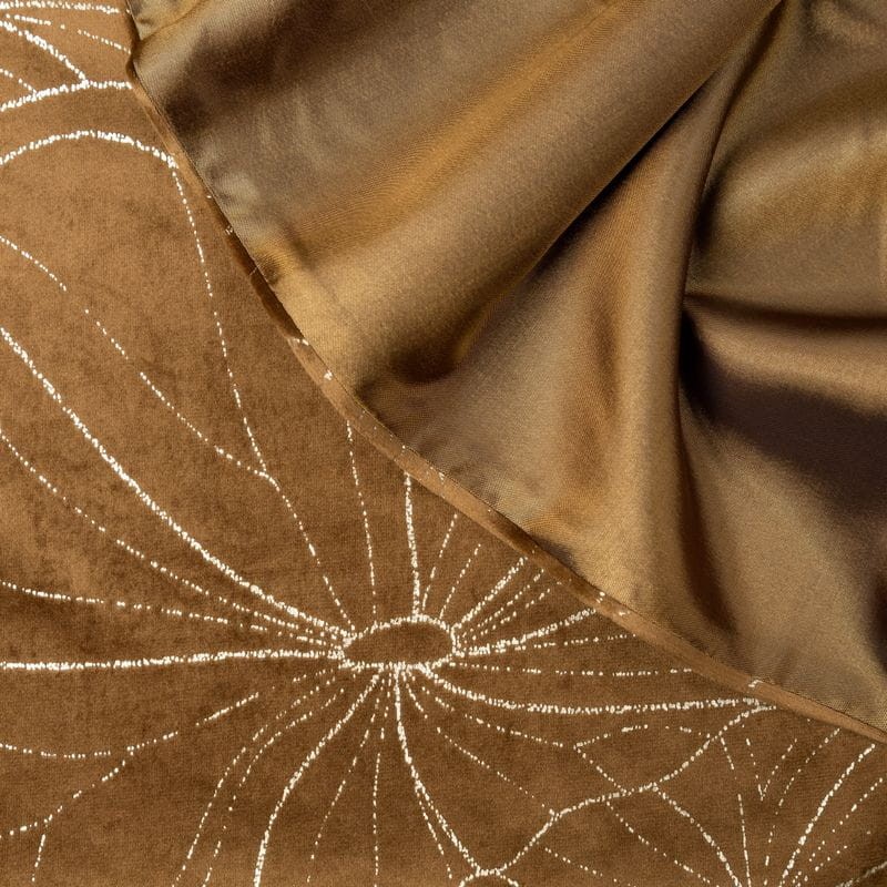 OBRUS WELUR VELVET BIEŻNIK 35 X 220 CM BRĄZOWY