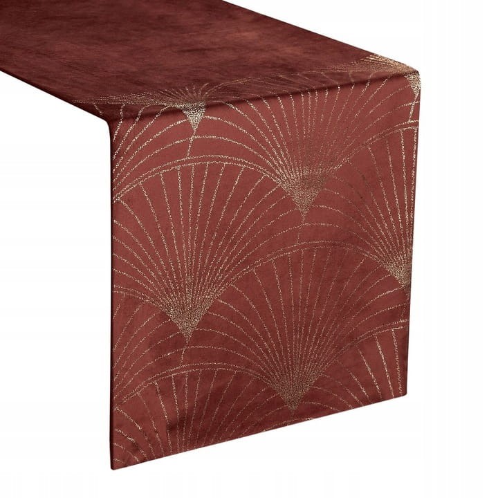 OBRUS WELUR VELVET BIEŻNIK 35 X 220 CM CEGLANY
