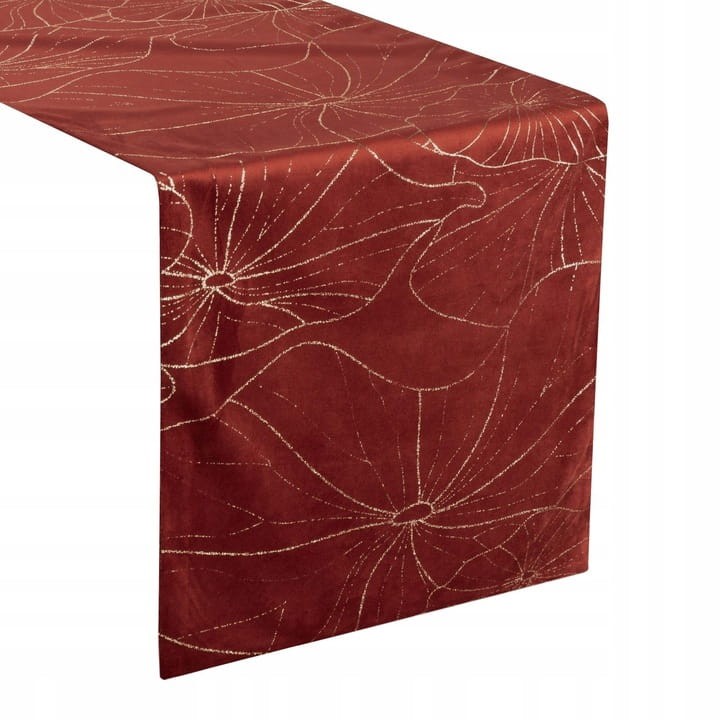 OBRUS WELUR VELVET BIEŻNIK 35 X 220 CM CEGLANY