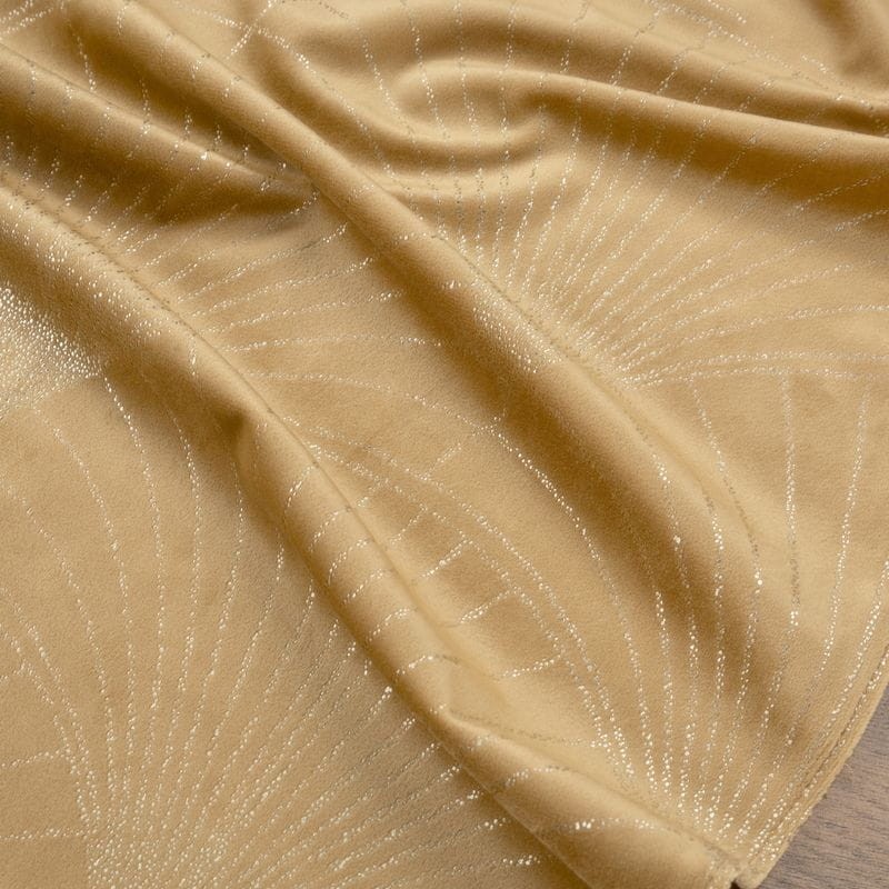 OBRUS WELUR VELVET BIEŻNIK 35 X 220 CM ZŁOTY