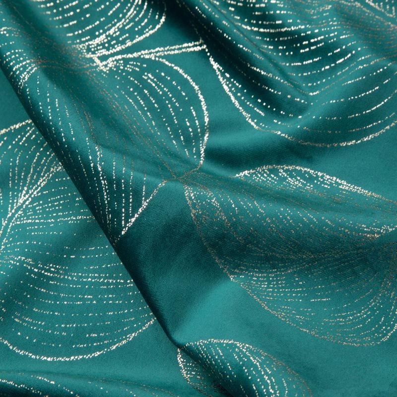 OBRUS WELUR VELVET BIEŻNIK 35X220 CM TURKUSOWY