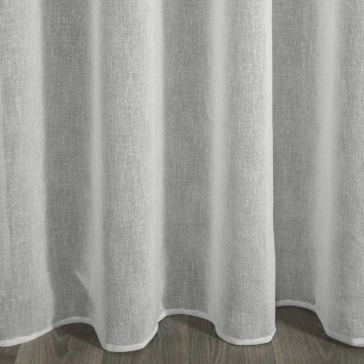 SREBRNA GŁADKA FIRANA ALICJA PRZELOTKI 140X250CM